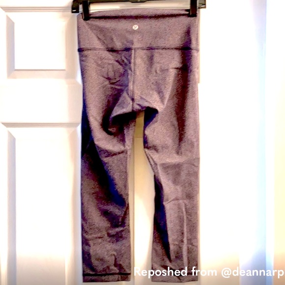 Lululemon Printed Wunder Under Crop Legging NWOT Never Worn - Picture 4 of 6
